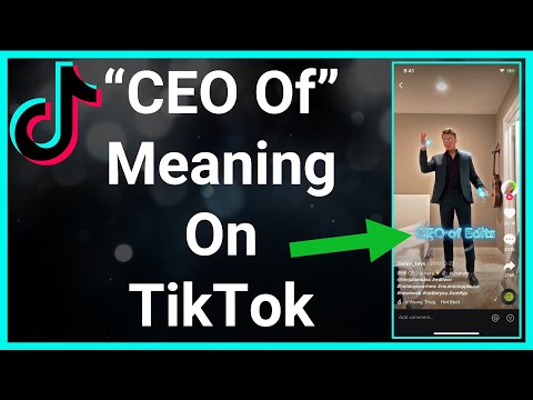 What Does &quot;CEO Of&quot; Mean On TikTok
