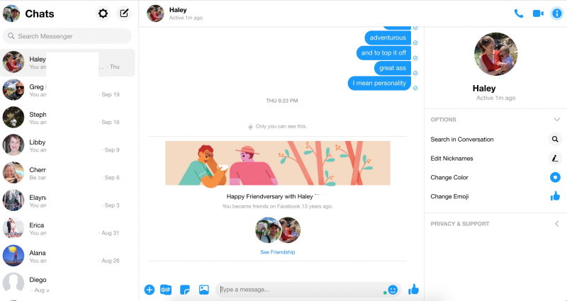 facebook messenger on desktop
