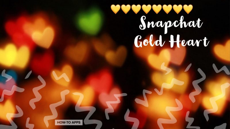 snapchat gold heart