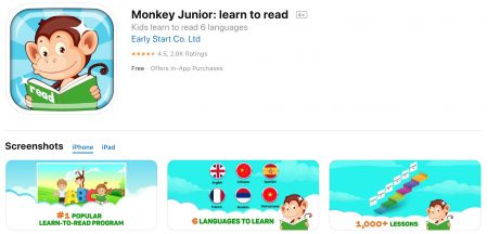 monkey junior reading app