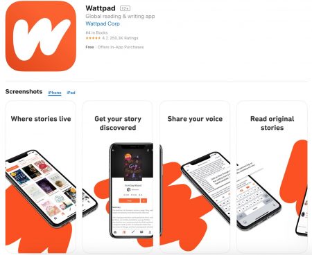 wattpad reading app