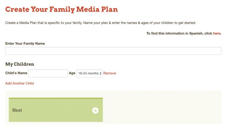 aap family media plan