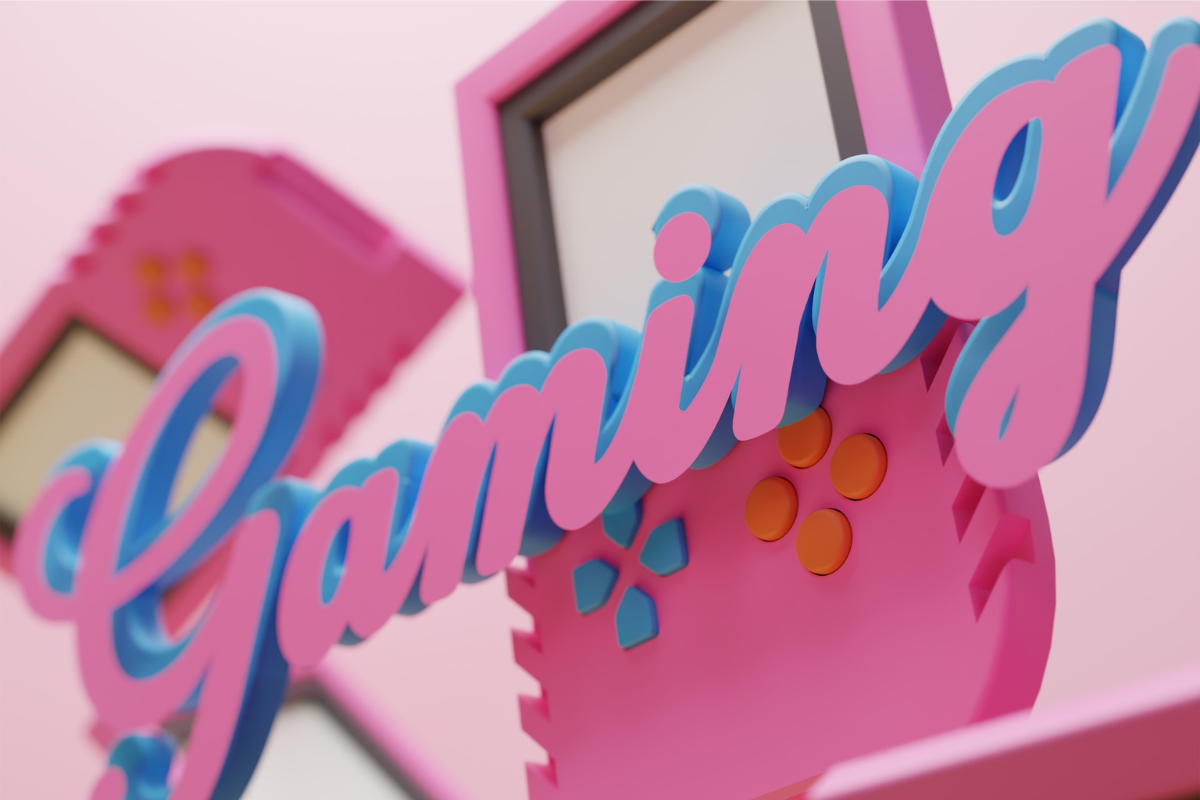 pink gaming background